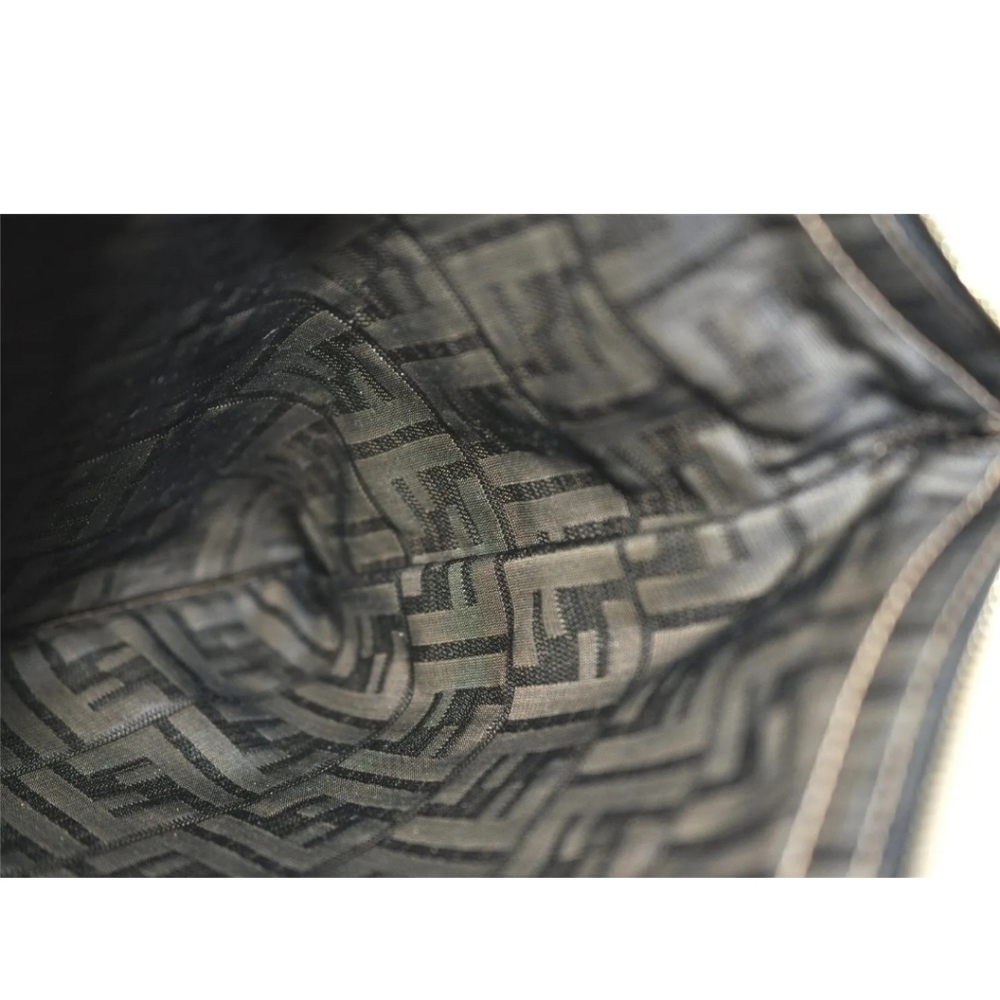 Authentic FENDI Zucca Clutch Nylon &  Leather clutch - Picture 7 of 9